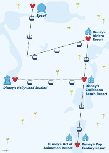 disney skyliner map