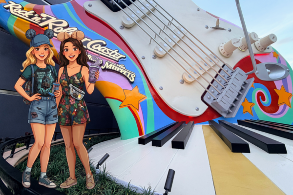 Rock 'n' Roller Coaster Starring Aerosmith at Hollywood Studios with two women