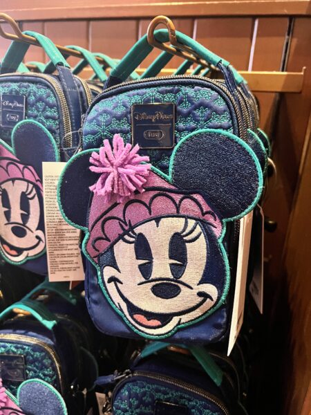Minnie Mouse winter bag with Disney Parks logo