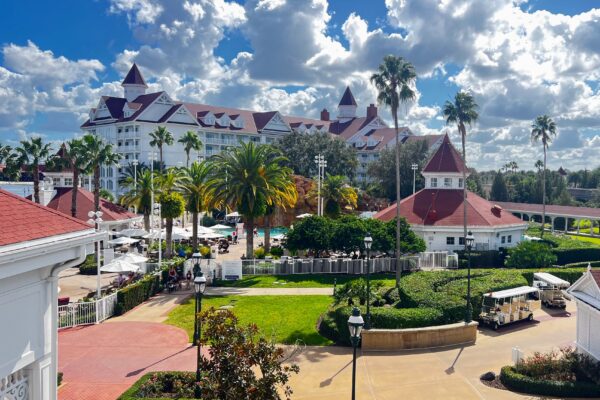 Grand Floridian Resort & Spa with lush landscaping and pool area